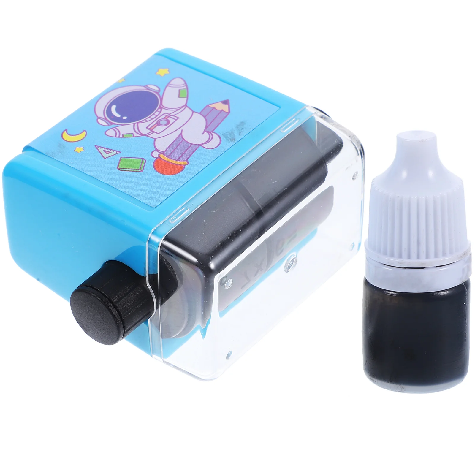 Teaching Roller Stamp Exercise Postage Stamps Math Problem Learning Stamper Blue Child