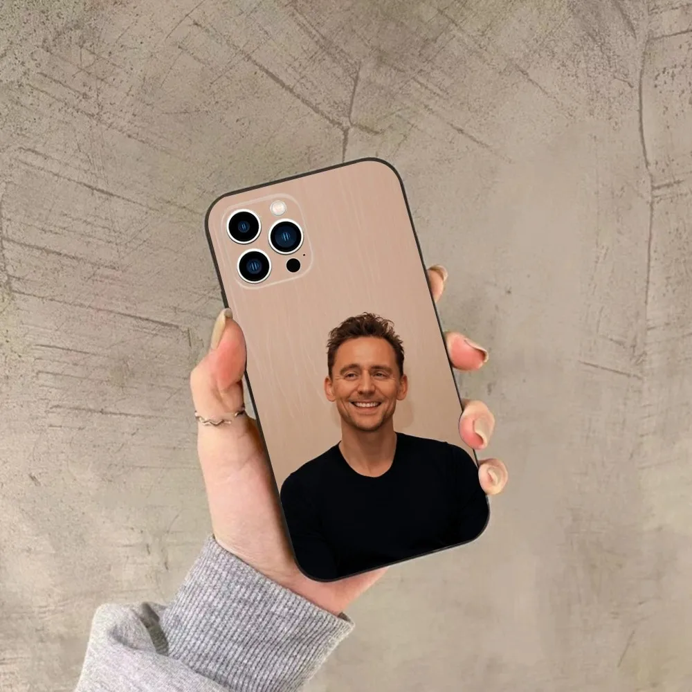 Actor T-Tom Hiddleston Phone Case For iPhone 16,15,14,13,12,11,Plus,Pro Max,XS,X,XR,SE,Mini,8,7 Soft Silicone Black Cover