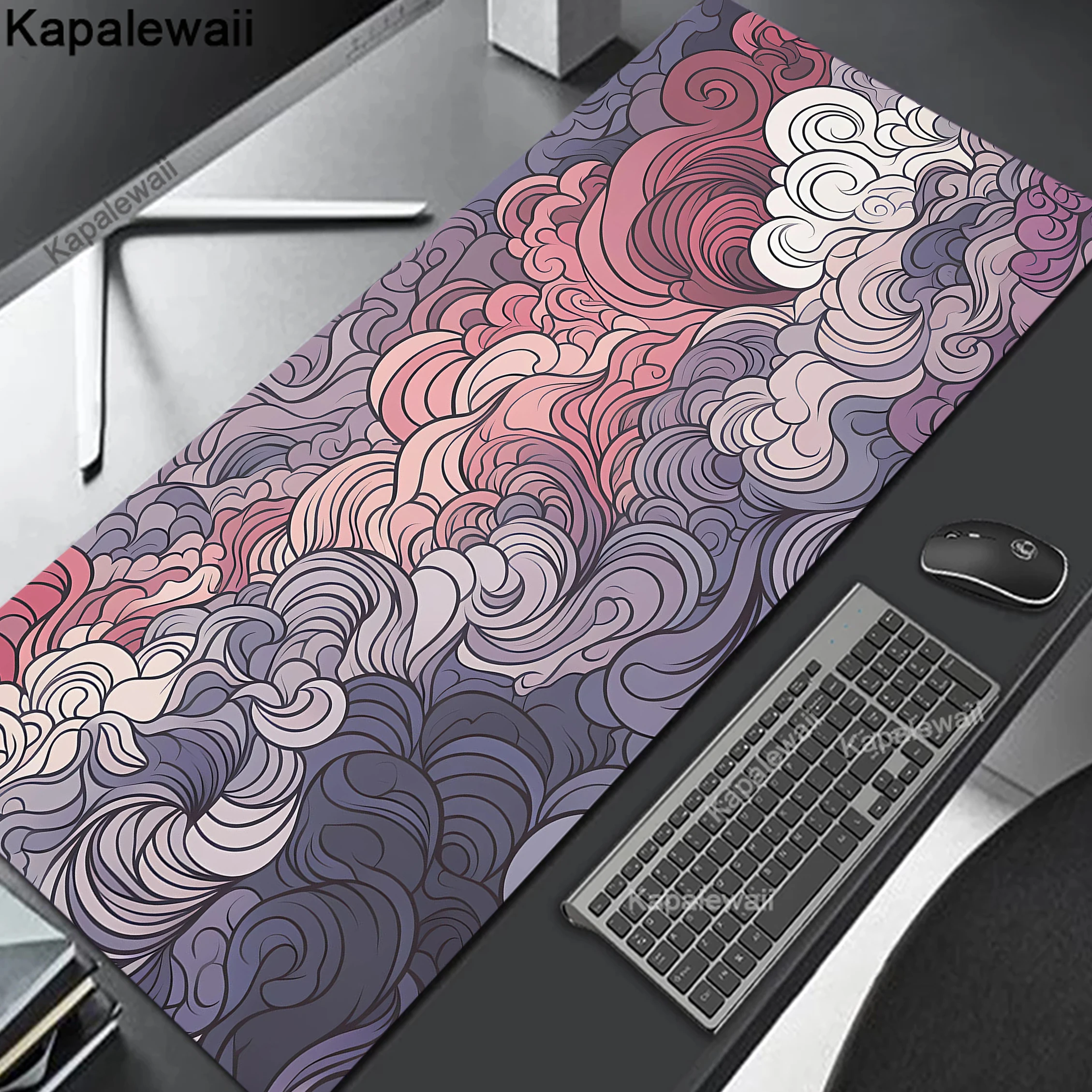 

Art Mouse Pad Japan The Great Wave 900x400mm Large Gaming Mousepad Gamer Keyboard Mouse Mats Office Computer Laptop Desk Mat