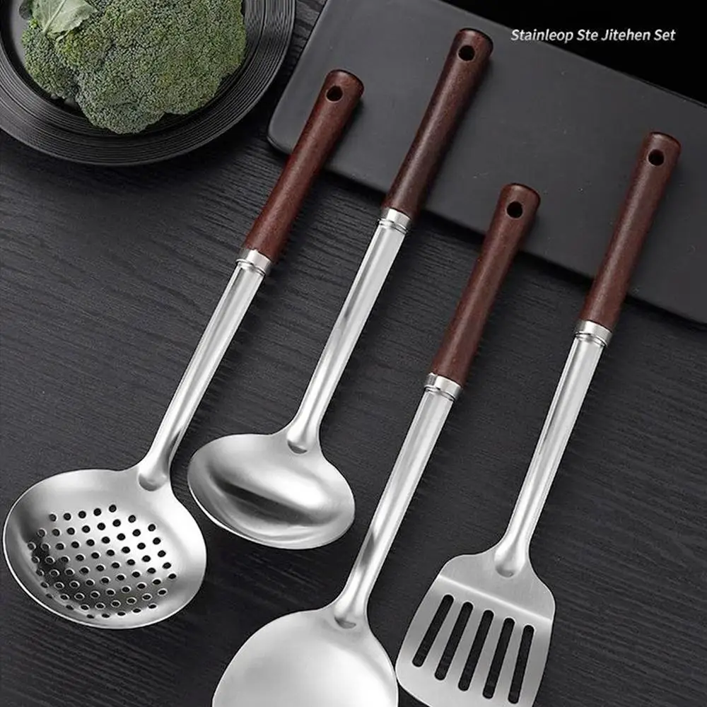 1/2/4PCS Kitchen Essentials Stylish Design Wok Turner Hygienic Ultimate Usability Culinary Set Elegant Non-rusting