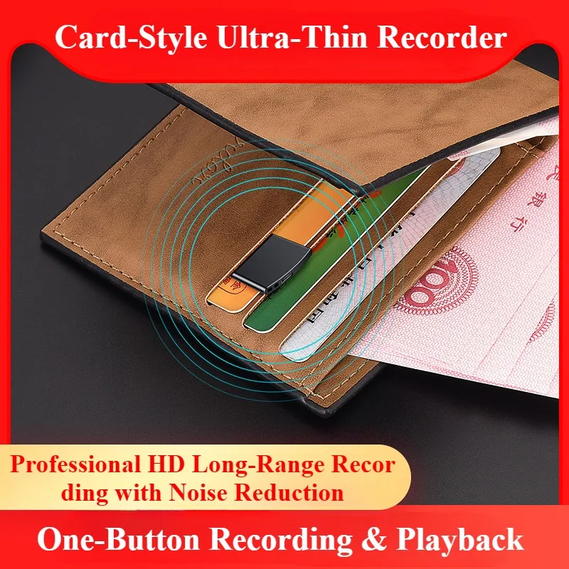 مسجل صوت مغناطيسي احترافي رفيع للغاية - تقليل الضوضاء عالي الدقة، تحرير هاتف OTG، 360 درجة ° التقاط متعدد الاتجاهات، Timestamp #3