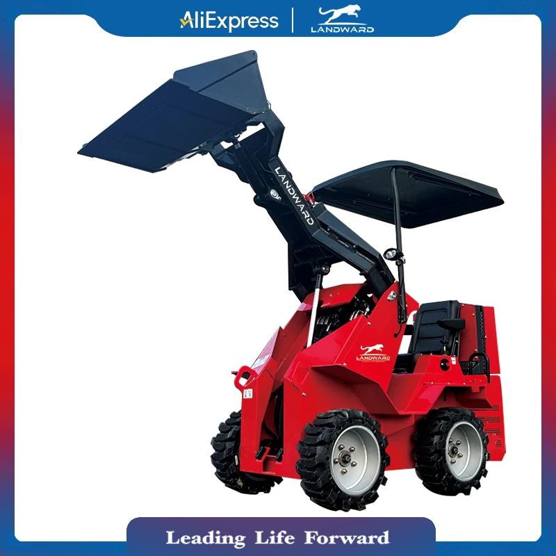 Skid Steer Loader Agricultural Machinery Equipment Zero Turn Wheel Loader Machine Brand Engine Loader Price Discount Customized