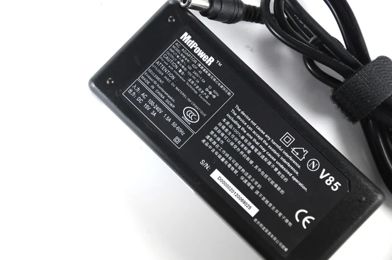 15V 3A For Toshiba 6.3*3.0mm Satellite PA3241U-2ACA PA3049U-1ACA PA3241E-2ACA PA3679U Laptop Power supply ac adapter Charger