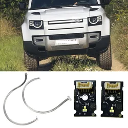 Car Headlight Repair Kit For 2020-2022 Land Rover Defender Daytime Running Light Chips Acrylic tube Light Guide Strip White DRL