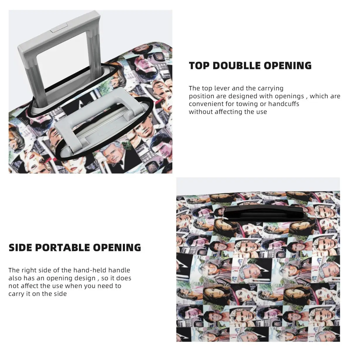 Dynasty - غطاء حقيبة Carringtons حماية مرنة لحماية أمتعة السفر مقاس 18-32 بوصة