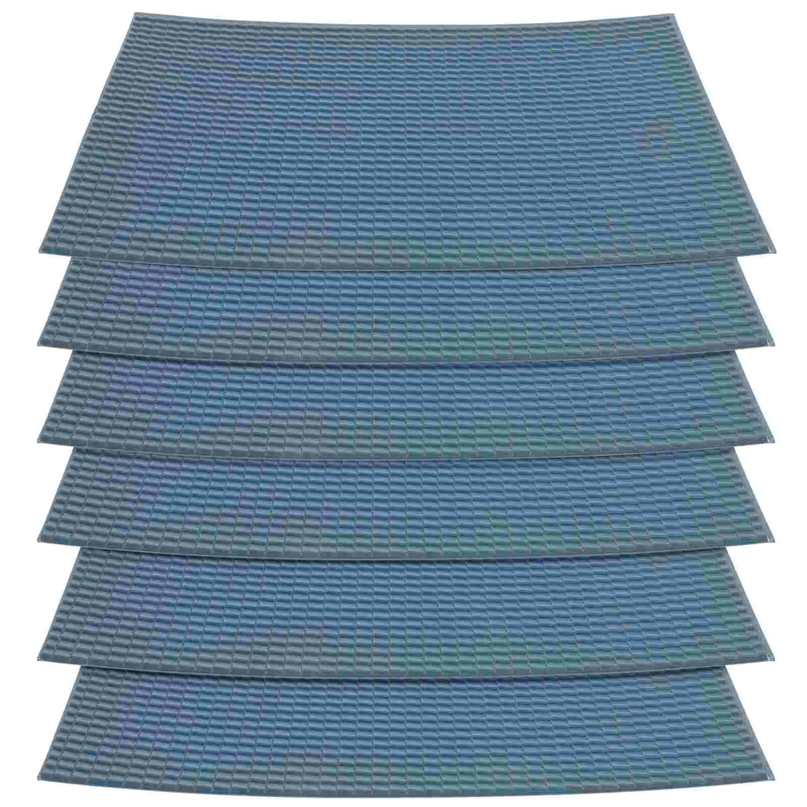 

6 Sheets Mini Flooring House Tiles Props Sand Table Landscaping Clay Lifelike Miniature Pvc DIY Layout Decors