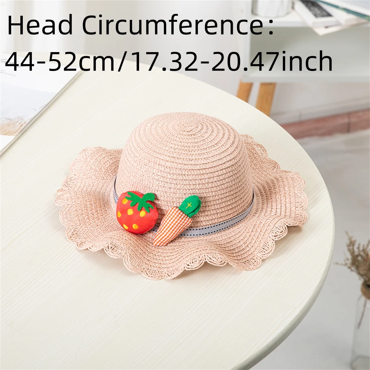 Outdoor Straw Hat Shoulder Bag Set Sun Caps Kids Girl Breathable Beach Hats Cherry Princess Seaside Panama Hat for Spring Summer