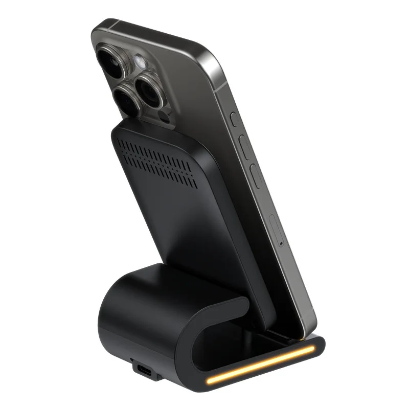 ワイヤレス充電器-15w急速充電-iphone対応-2in1スタンド付き-タッチ式ナイトライトで快適な視聴を実現