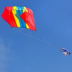 3D Software Parachute Kite Rainbow Boneless Professional Power Kite Cometa Gigante Kite for Kids Easy To Fly Cerf Volant