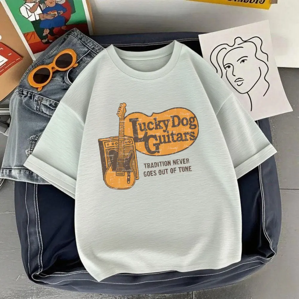 لاكي دوج القيثارات التقليد لا يخرج أبدًا من لحن 2025 تي شيرت ميريكا كونتري ستور موسيقى الريف قمصان تينيسي للرجل #5