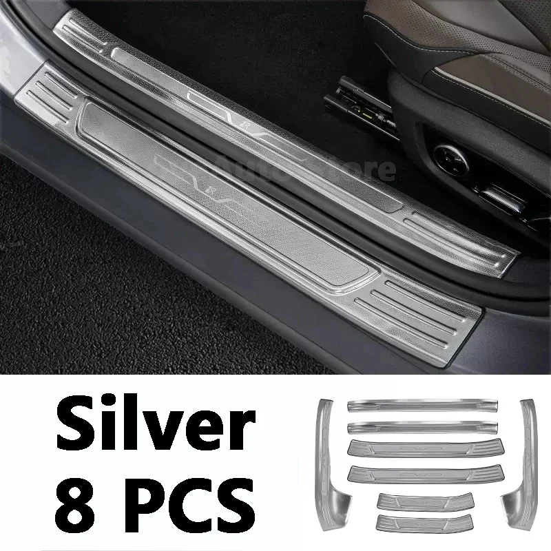 For BYD HAN DM EV 2021 2022 2023 Interior Exterior Threshold Door Sill Decoration Strip Stainless Steel Welcome Pedal Accessorie