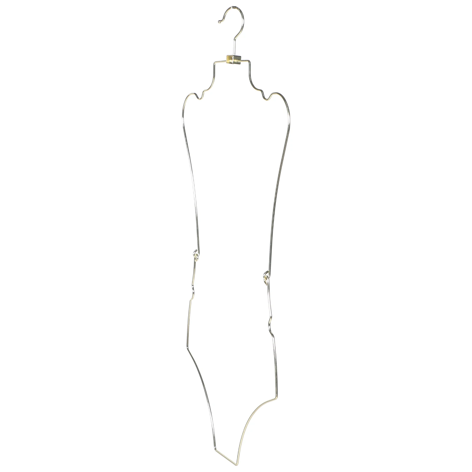 

Металлическая складная вешалка для купальника, Золотая вешалка для нижнего белья, проволочная форма тела, сушка купального костюма, держатель для одежды, решение для хранения