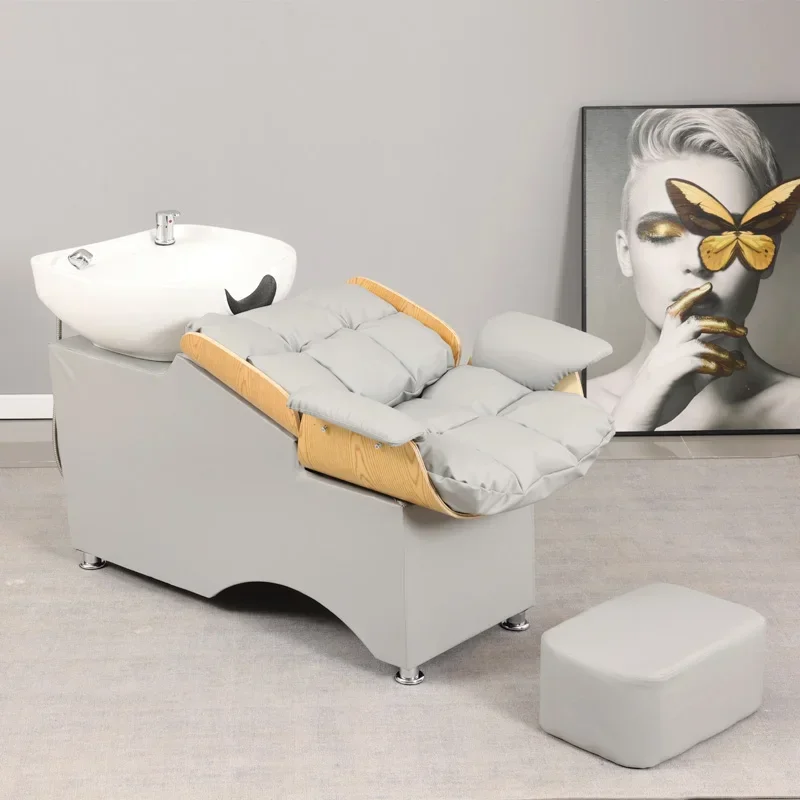 Head Spa-cama de champú, silla de belleza profesional, lavadora de peluquería, silla de salón para lavar cosméticos, muebles de salón