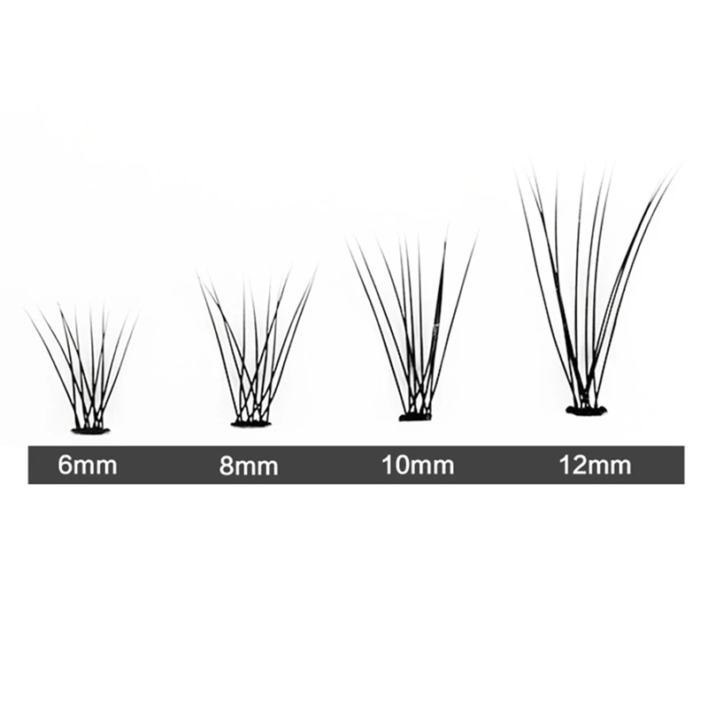 6Mm 8Mm 9Mm 10Mm 11Mm 12Mm 14Mm Natural Style Individual Eyelashes Handmade Eyelash Bundles