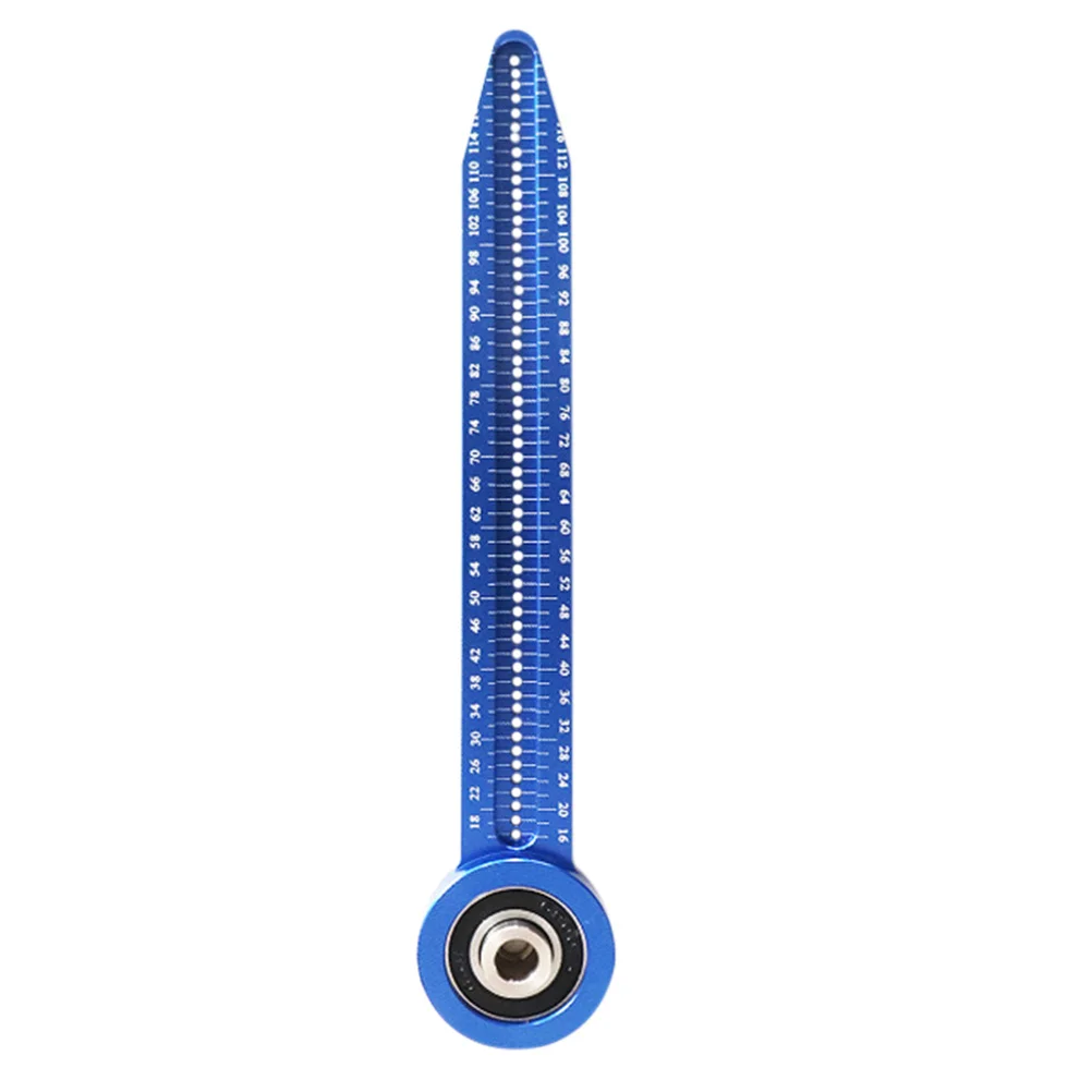 

Aluminum Alloy Circular Hole Ruler Woodworking Scriber Accurate Durable Round Marking Gauge Drawing Compass Hole Ruler