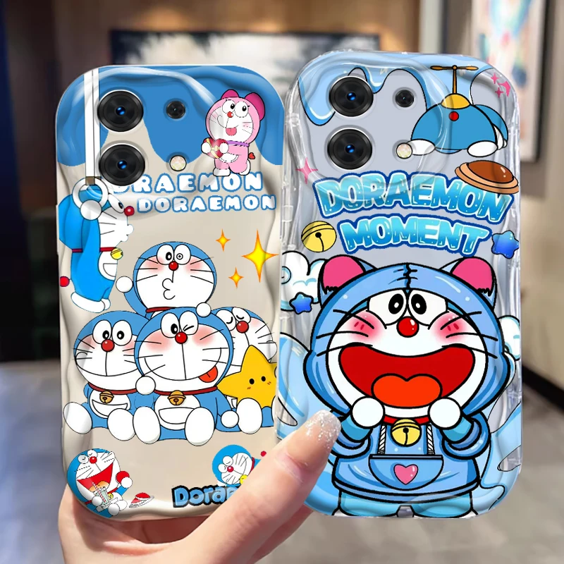 D-Doraemons Art Cute Cartoon For Xiaomi Redmi Note 13 12 12S 11S 11 10 9 8 10A 9C 9T Pro Plus 5G Wave Oil Soft Phone Case