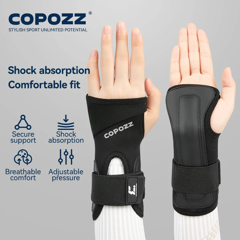 

COPOZZ New Adult Skiing Wrist 1 PCS Guard Snowboard Elastic Palm Protection Professional Men Women Ski Protective Equipment