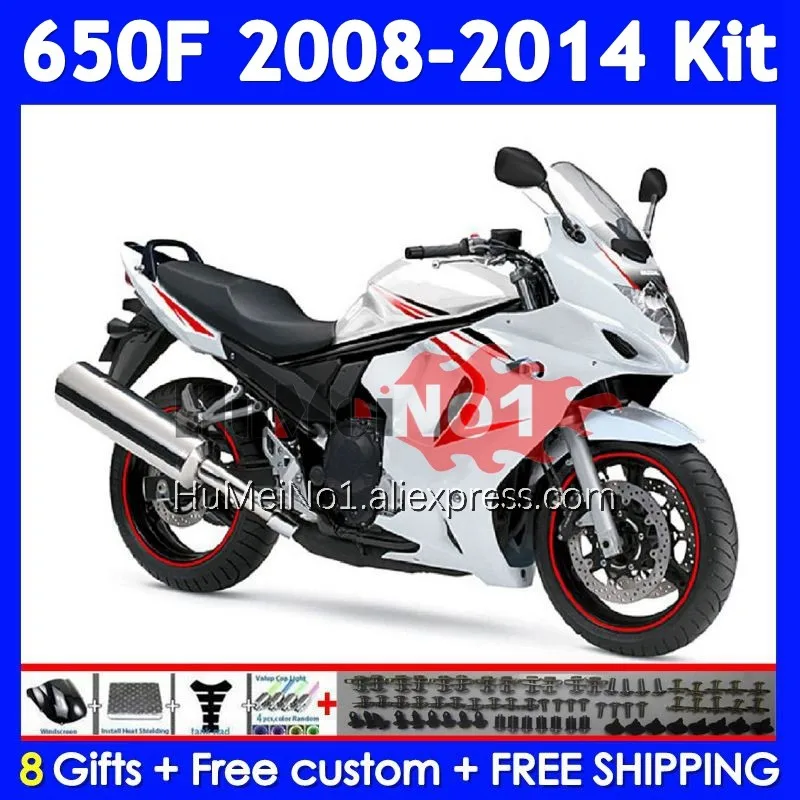 GSX650F For SUZUKI GSXF 650 GSX 650F Glossy white 113No.33 GSXF650 08 09 10 11 12 13 2008 2009 2010 2011 2012 2013 2014 Fairing