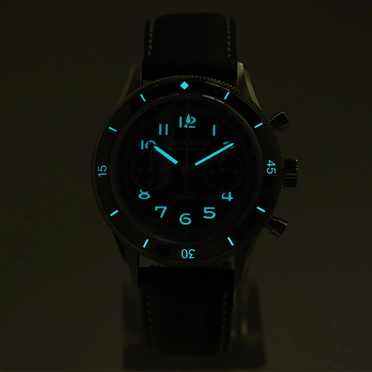 Hruodland 2025 Neue Männer Quarzuhr VK64 F019 40mm Leuchtende Wasserdichte 100 m Edelstahl Mode Klassische reloj hombre