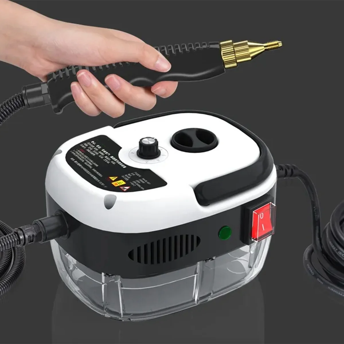 

A35T-Steam Cleaner High Temperature Sterilization Air Conditioning Kitchen Hood Home /Car Steaming Cleaner 220V EU Plug White