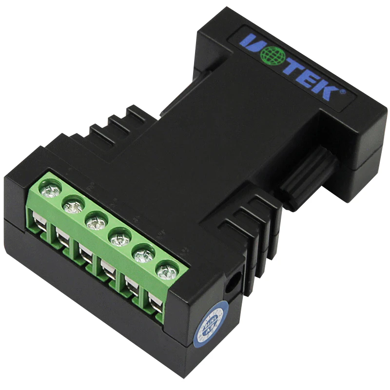 Industrial RS232 to RS485 RS422 Converter Adapter DB9 Com RS-232 to RS-485/422 Connector with Surge Protection UT-242E