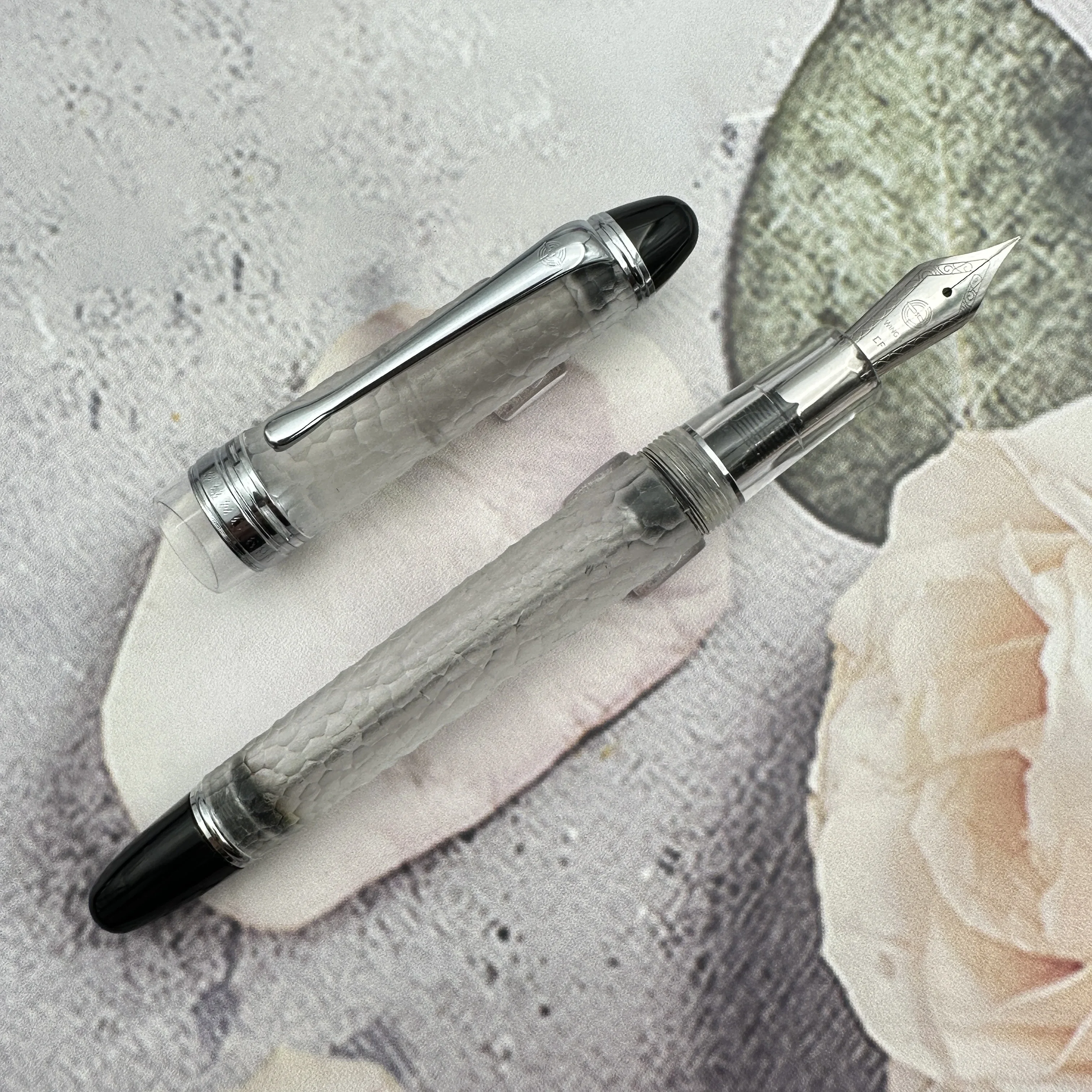 

Креативная перьевая ручка ручной работы Wingsung 699, перьевая ручка с вакуумным наполнением, акриловые прозрачные бочки, деловые офисные чернильные ручки