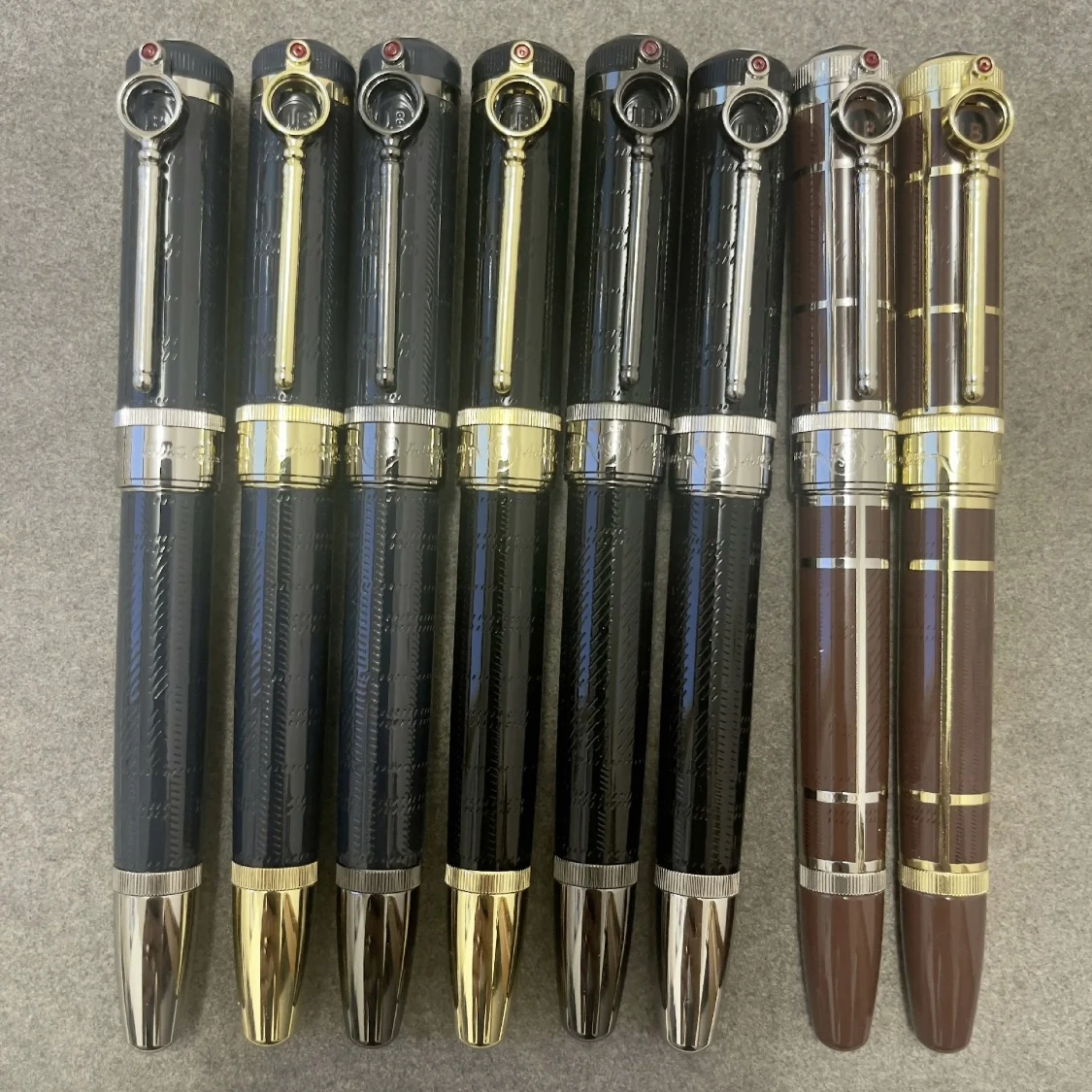 قلم Arthur Round المكبر الزجاجي الفاخر mb Nib Rollerball Ballpoint Fountain Premium Executive Gift مجموعة دفعات صغيرة #2