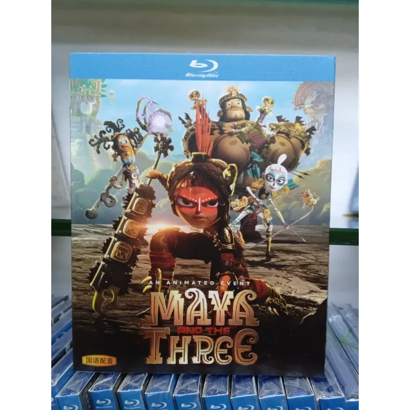 Maya and the Three Warriors Blu ray Disc Brand New Unopened Classic Mexican Mayan Style Animation Double Disc