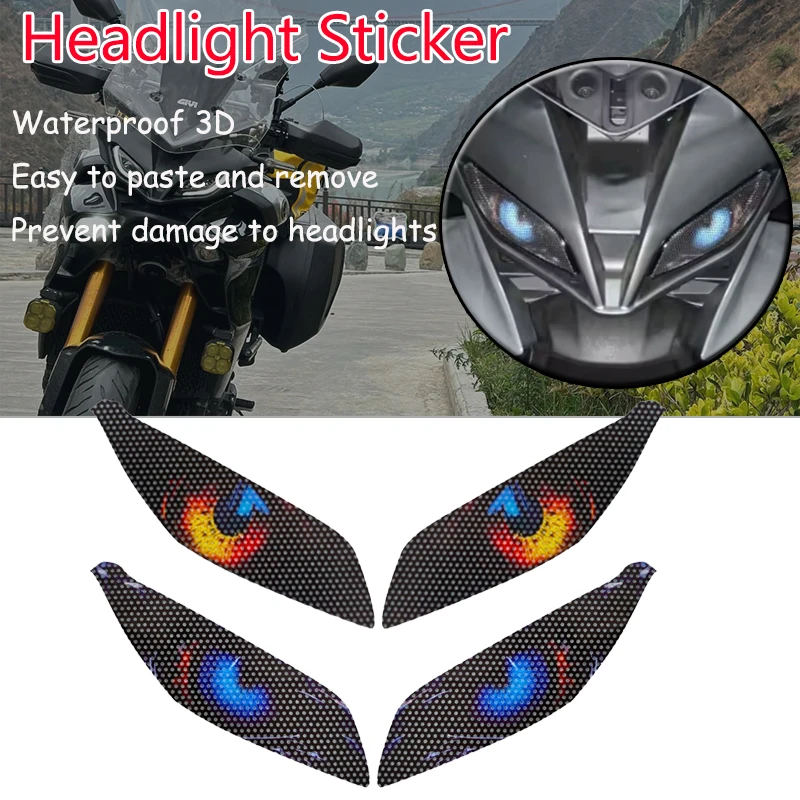 Suitable For Yamaha Tracer 9GT 21-24 Waterproof Headlight Sticker Modified Headlight Protection Sticker Headlight Decoration