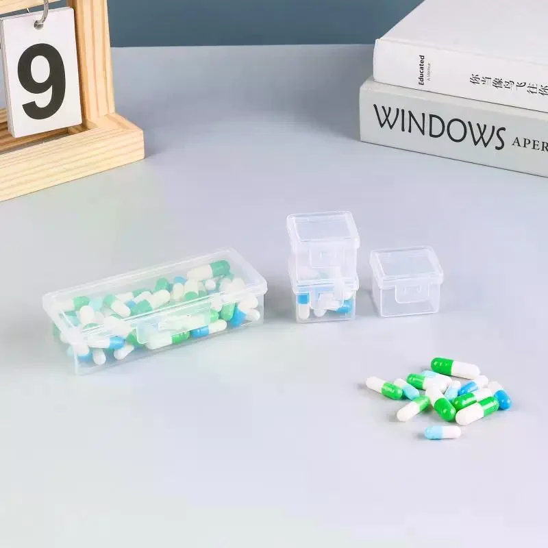 Small Parts Storage Box Mini Hardware Accessories Box Plastic Hard Plastic Box Pp Small Box Transparent Commercial Packaging