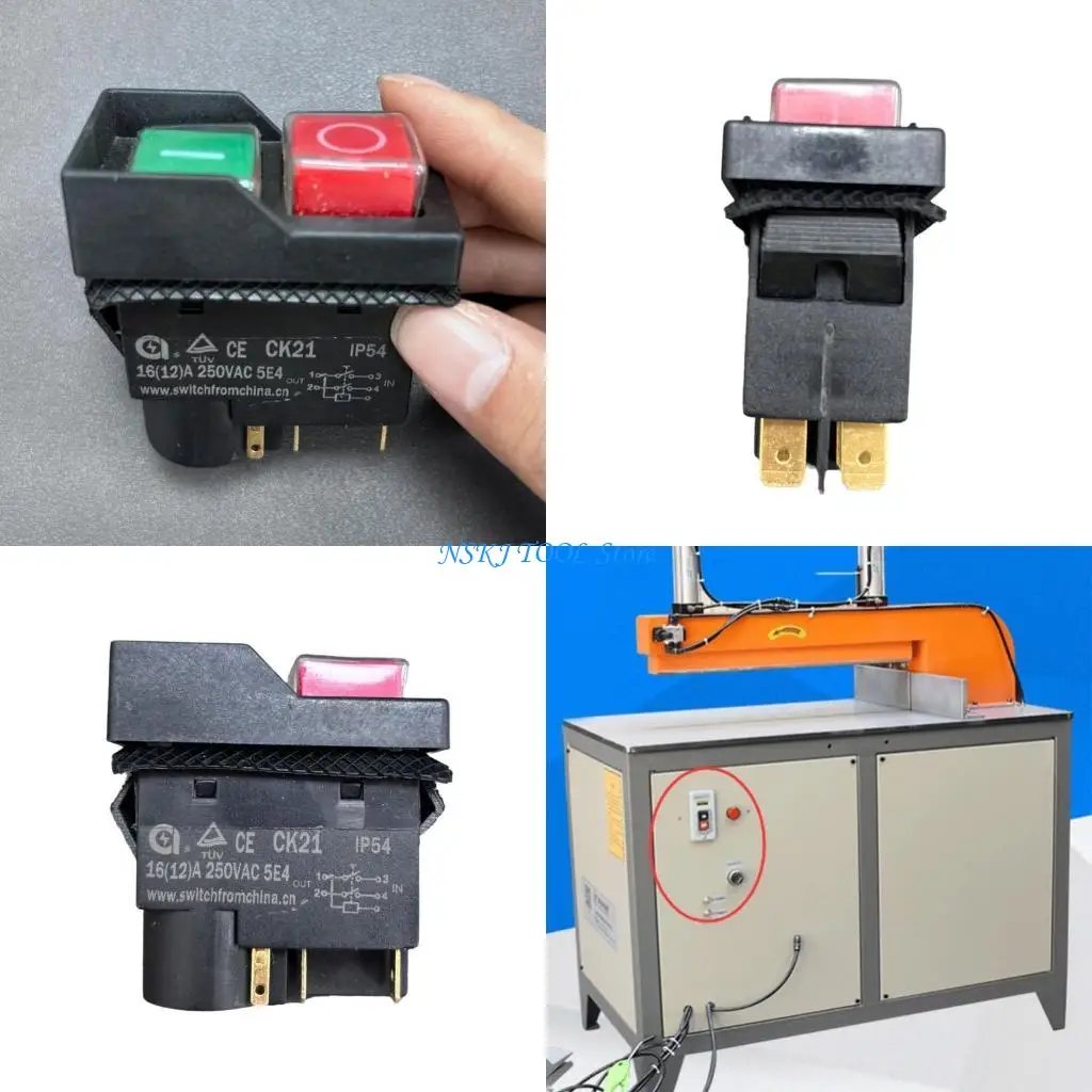 

L8RC Waterproof Push Button CK21 Electromagnetic Power Switches 250V 16A Push Button