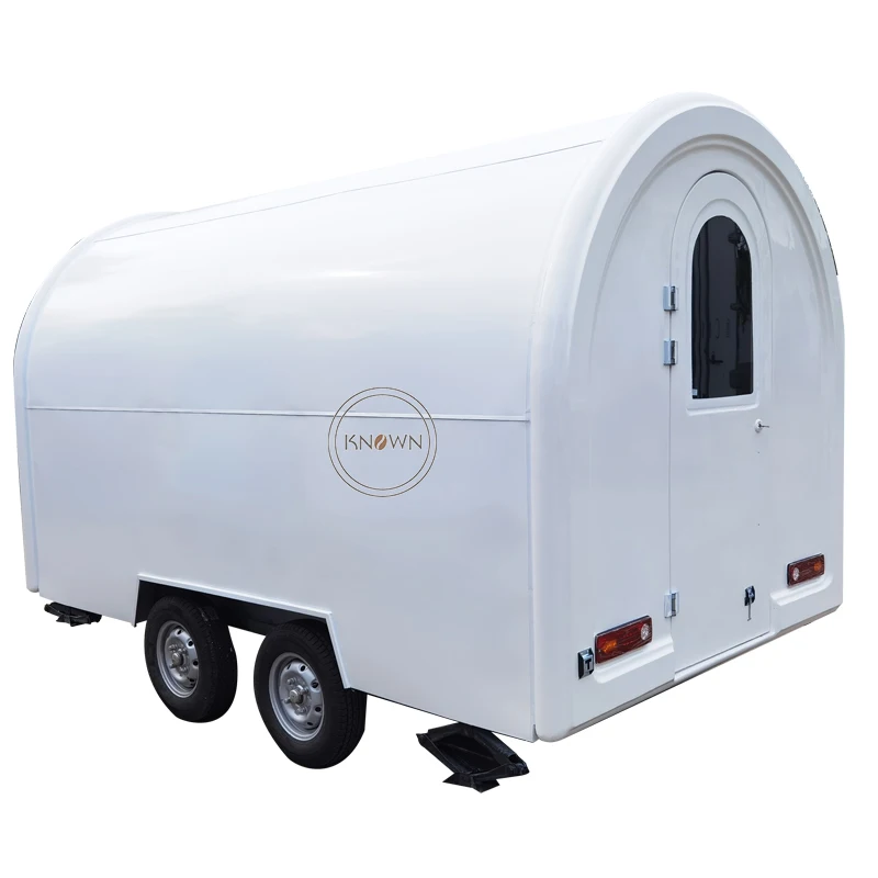 Rimorchio per alimenti di strada per la vendita di furgone per caffè carrello per Catering hamburger patatine fritte gelato carrelli per barbecue camion Mobile per alimenti