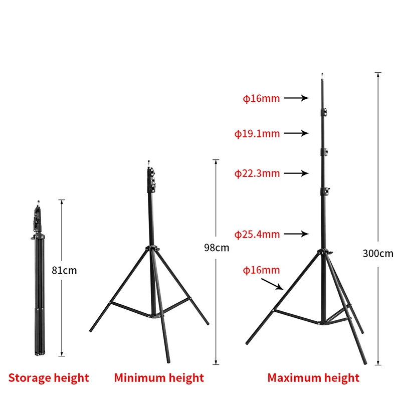 Adjustable Height 3M Laser Level Tripod Thicken Aluminum Tripod Stand For Self Leveling Tripod Stand Support  1.2M/1.5M