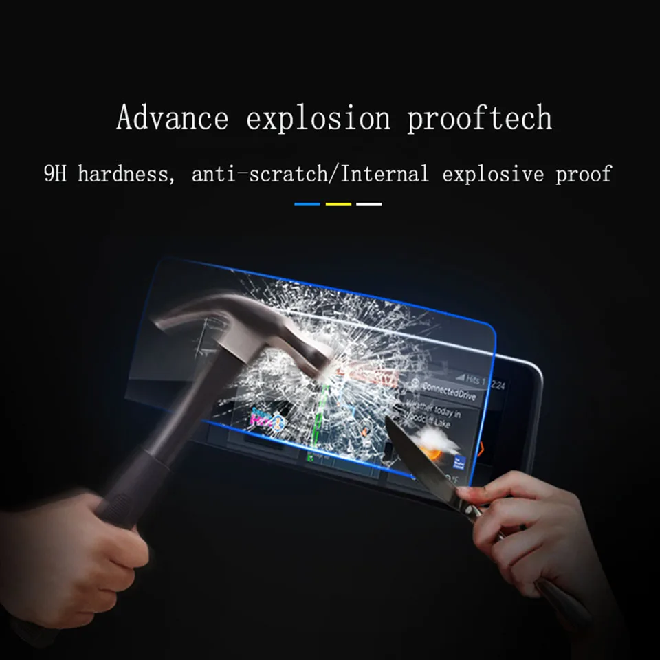 Car interior Instrument panel membrane LCD screen Tempered glass protective film Accessories For Volkswagen Golf 7 MK7 2018-2023