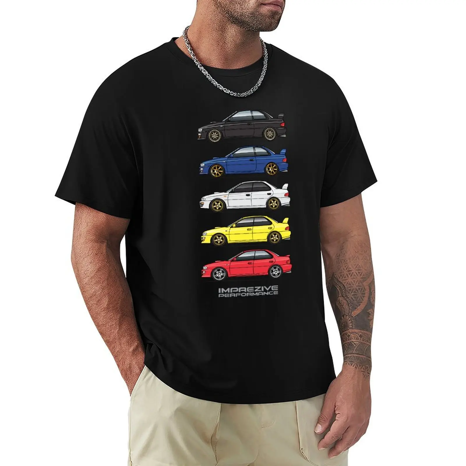 Five 93-00 Colorfull Subies T-Shirt Long Lasting Casual T-Shirt