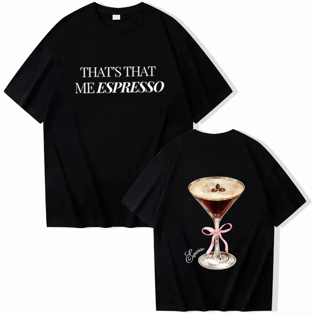 

Sabrina Carpenter Espresso Album T-Shirts Sabrina Carpente Merch Harajuku O-Neck Short Sleeve Shirts Unisex