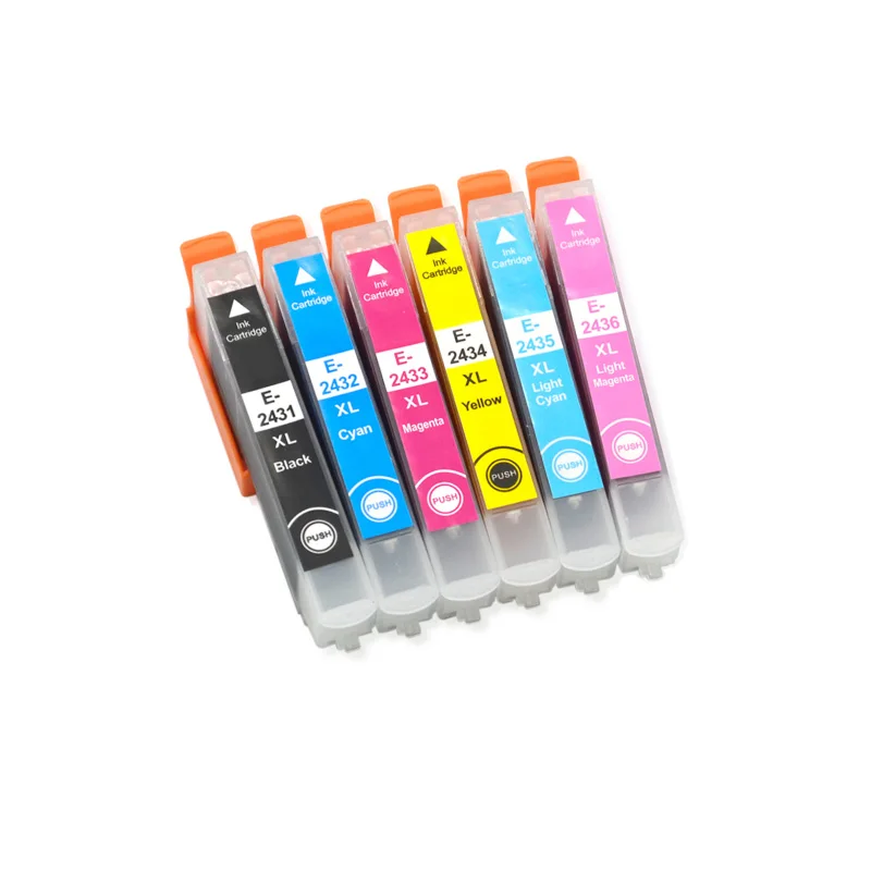 Imagem -04 - Maneira de Tinta 20 Pacote T2421-t2426 T2431-t2436 Cartucho de Tinta Compatível para Xp750 Xp850 Xp950 20 Peças Conjuntos Mais 2bk