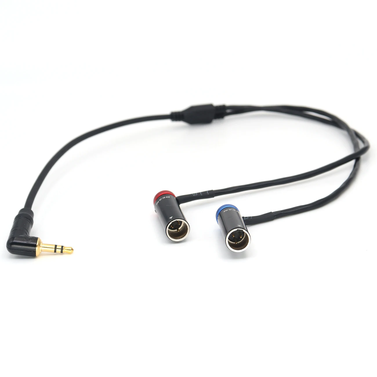 3.5mm TRS to Dual Low-Profile TA3M Mini XLR 3-pin Male Audio Cable for RODE Wireless GO II Canon EOS C70 Blackmagic Camera - view 5