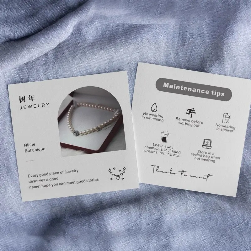 Customized 9*9cm Thank You Gift Decoration Card For Small Business Coated Paper Personalized Customization Wedding Invitation