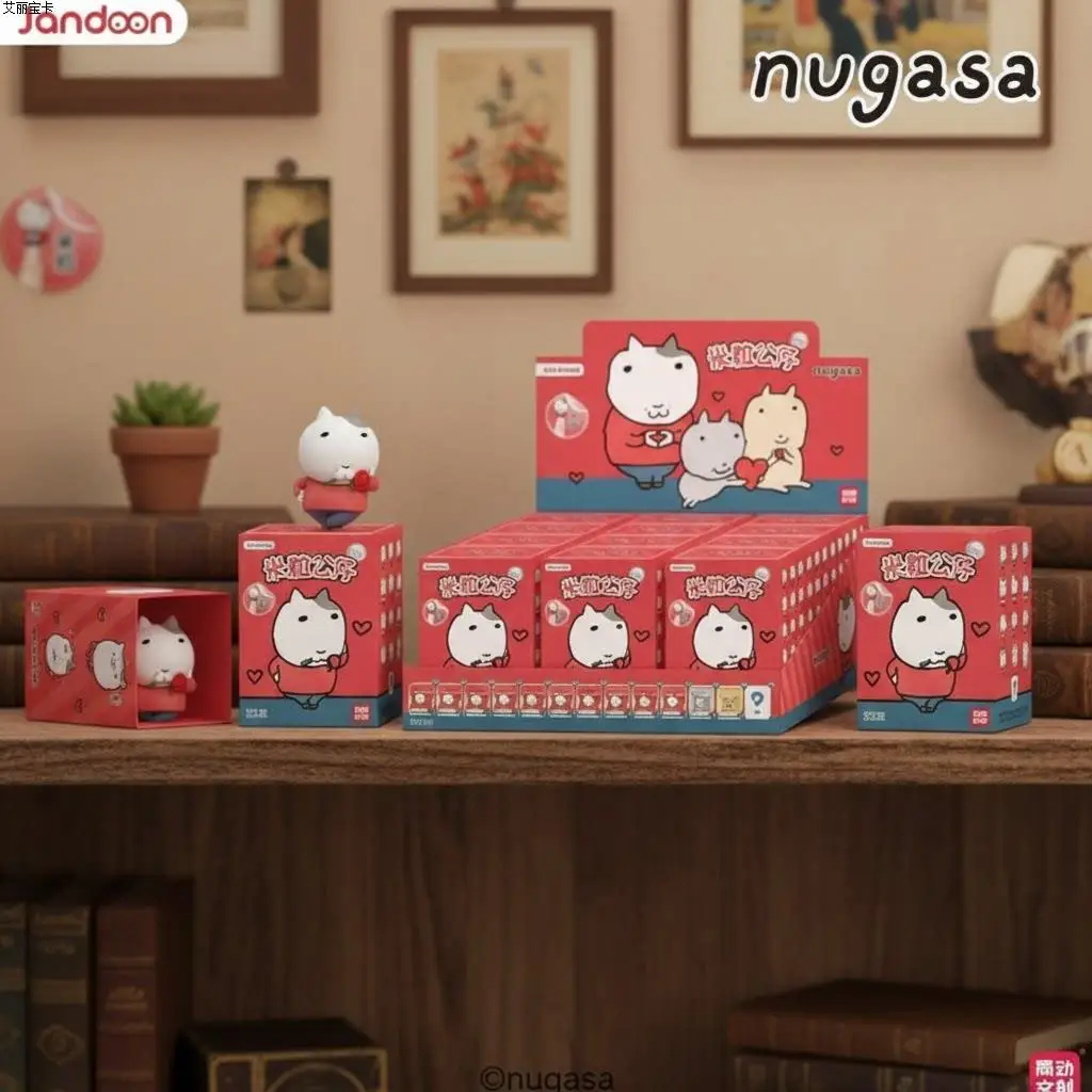 JANDOOM Original Anime Nugasa Family Vintage Katze Reiskorn Mini-Figuren Niedliche Anime-Actionfigur Cartoon-Modell Sammlerstück Geschenk – Detail 1