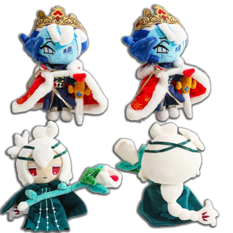 Cookie Run Kingdom Plush Toy King Cookie White Lily Cookie Soft Stuffed Figures Shadow Milk Cookie Plushies Birthday Gifts Girl