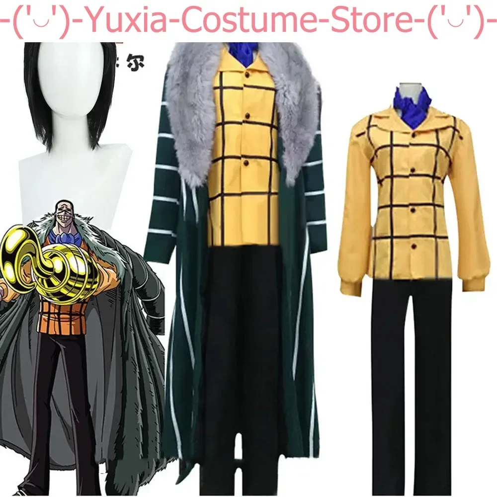 Anime Novelty Crocodile Mr.0 Cosplay Costumes Sir Crocodile Cosplay Costume One Cloak Suit Full Set Custom Made for Unisex