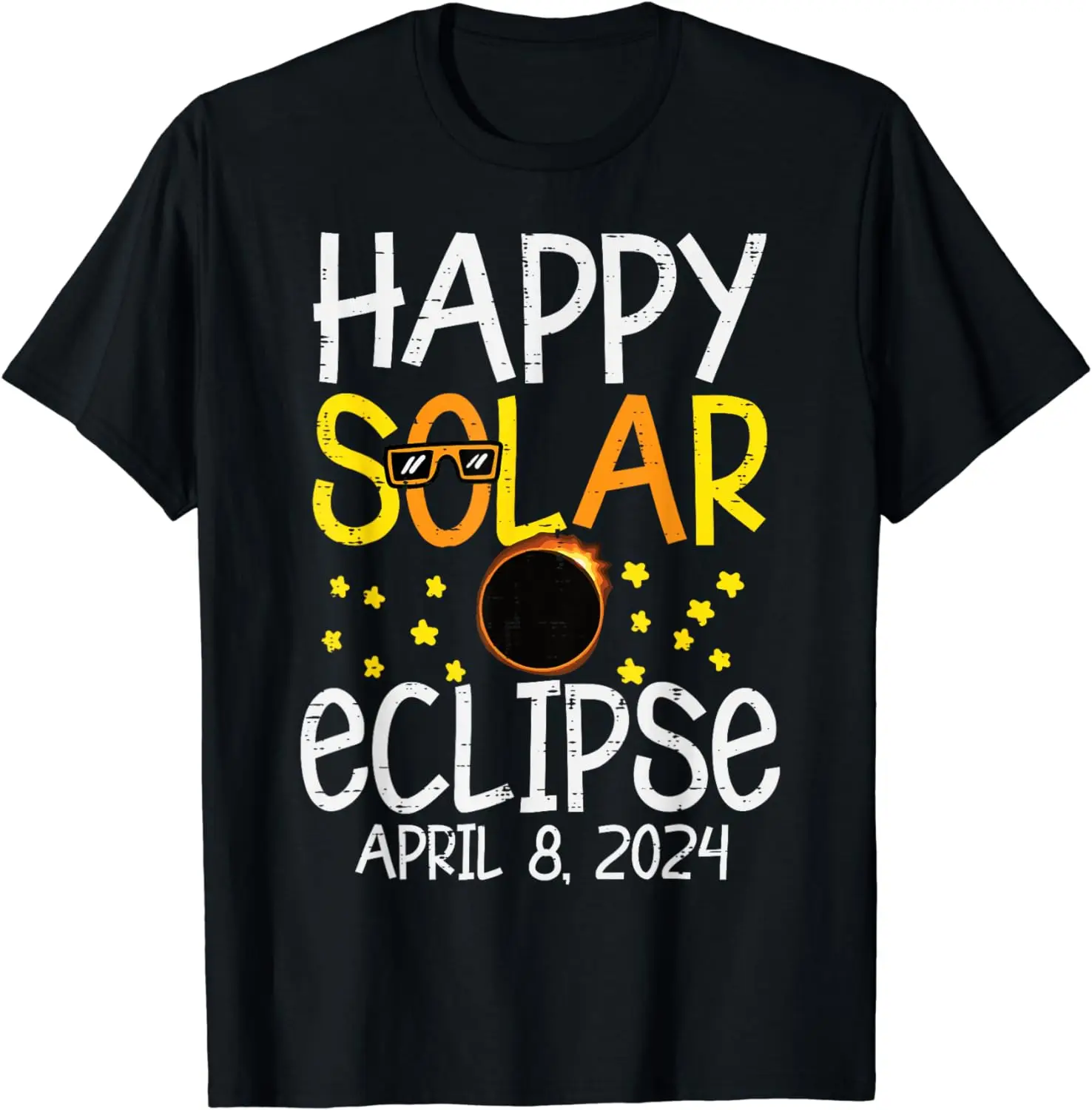 

Happy Solar Eclipse April 8 2024 04.08.24 Women Kids Men T-Shirt