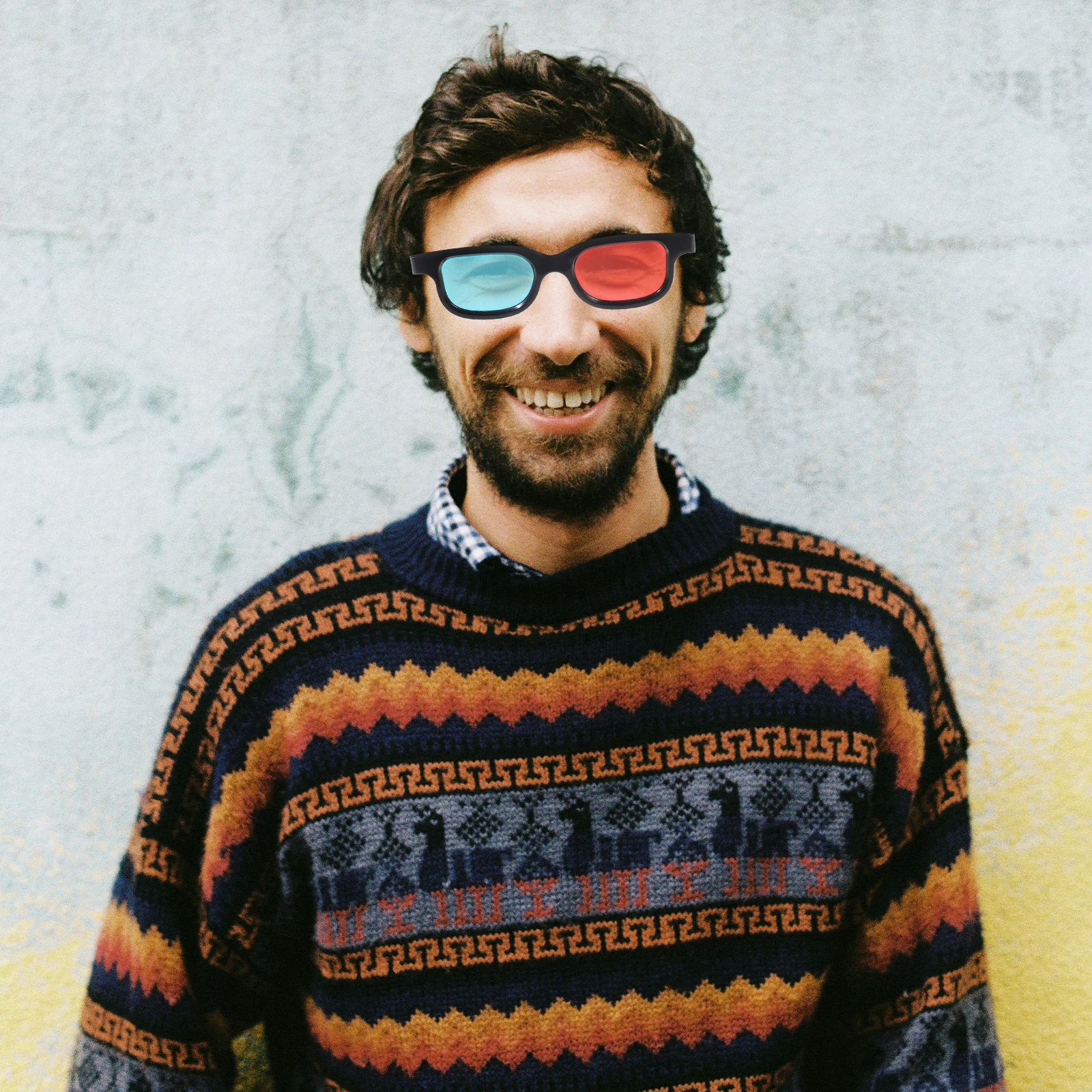 

4pcs 3D Red Blue Plastic for Movies 3D Movie Glasses For Projector Home Cinema Universal Fit Adults Party