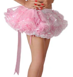 Sexy Adult Giant Baby Girl Colorful Yarn Lower Body Dress Sissy Role Play Makeup Ball Maid Dress Princess Dress
