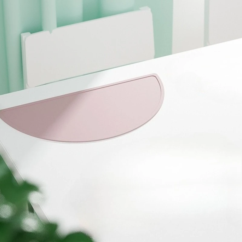 Half circle dining mat silicone pet dining mat anti slip foldable large anti slip waterproof anti overflow tray mat