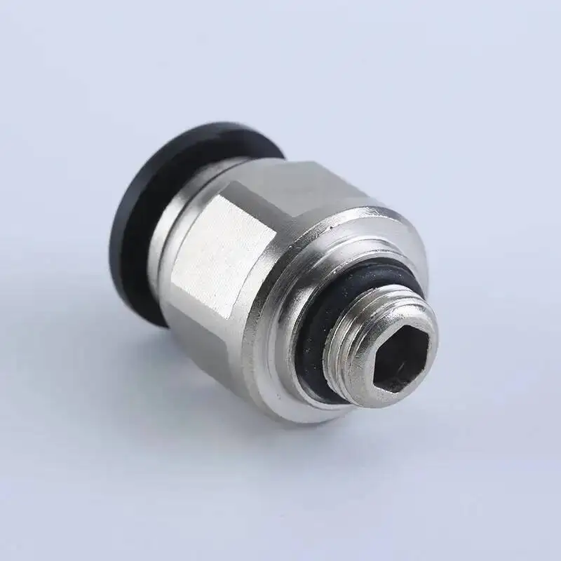 G-threaded Trachea Quick Connector PC8-G02 Straight-through Pneumatic Fittings Components Anti-trip Belt Sealing Ring