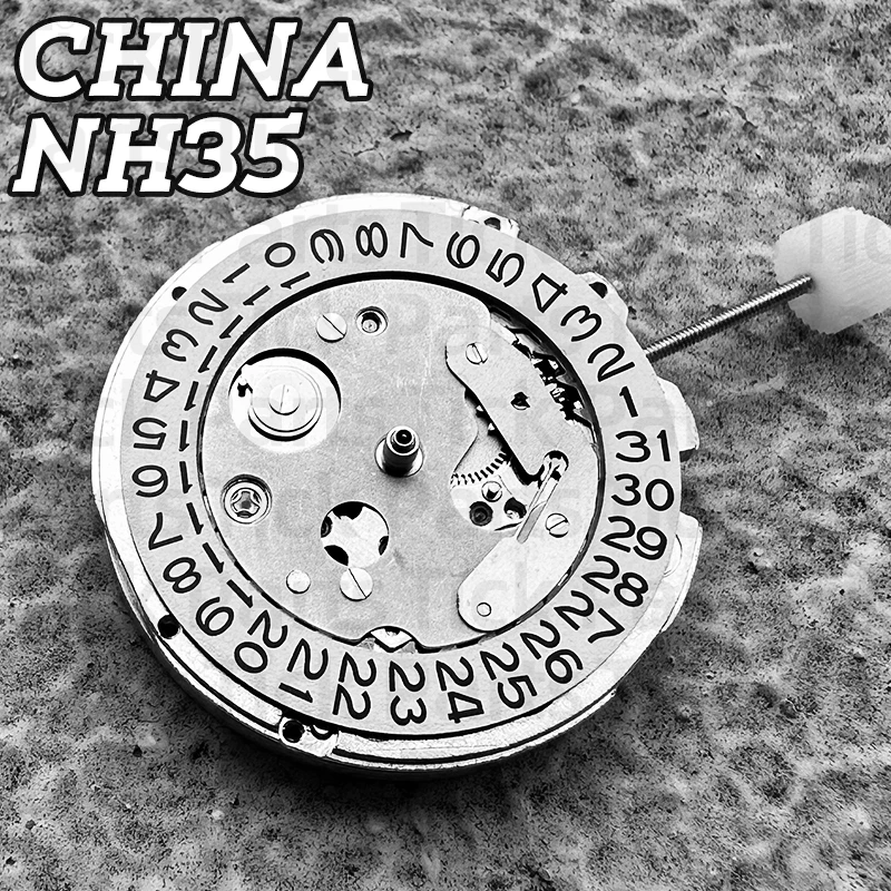 杭州-2565-ムーブメント、中国-nh35-機械式ムーブメント、日本の-nh35-時計アクセサリーを交換