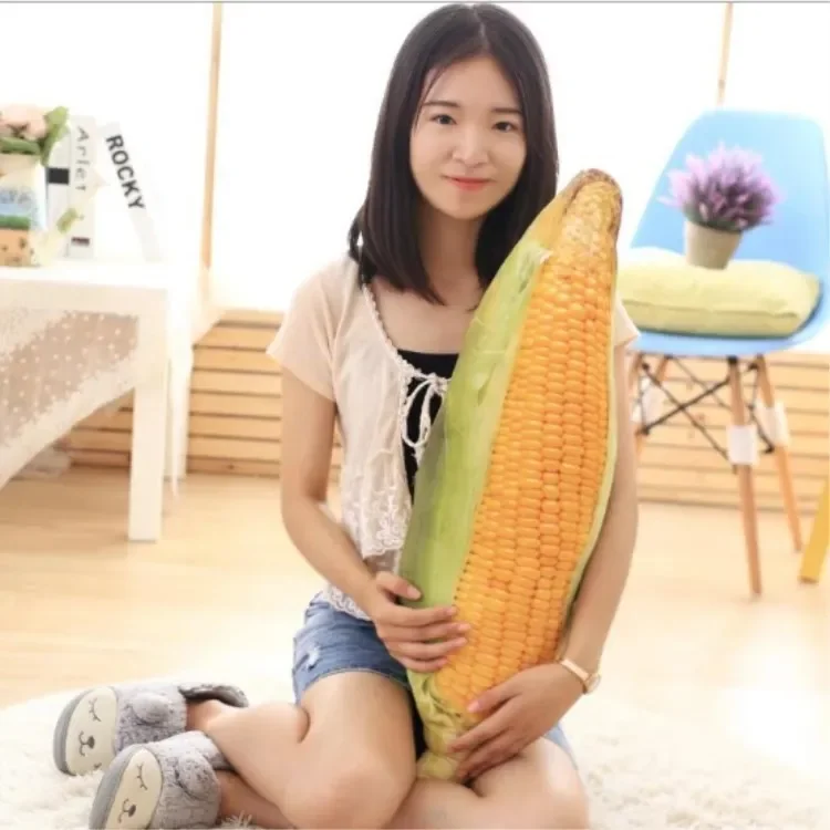 30-75cm Lively Maize corn cob fruit vegetables food Anti-stress soft creative pillow cushion plush girl hobby Children toy gift