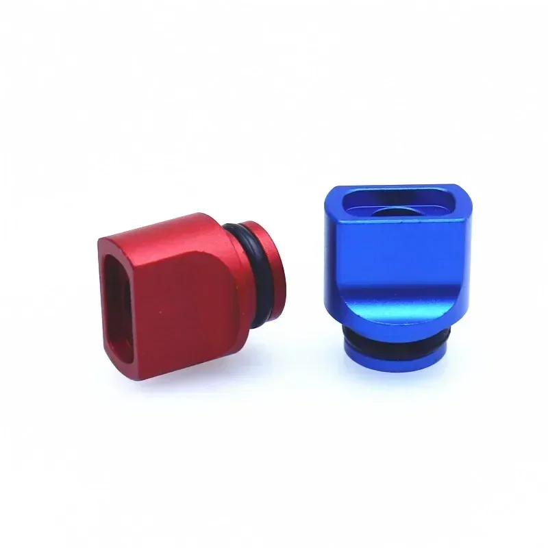 510 مستطيل مربع من الألومنيوم متعدد الألوان، وصلة من القش ذات طرف بالتنقيط #5